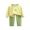 Yellow 04, variant on Meresysid Kids Toddler Long Sleeved Winter Boys Girls Solid Color Print Thickening Home Wear Clothes Suit Green