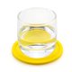 thumbnail image 4 of Yuarrent Nuevo Posavasos portátiles de silicona redondos de 10cm, taza Mostrada Amarillo, 4 of 5