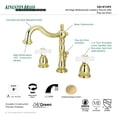 thumbnail image 2 of Kingston Brass Kb1972Px Widespread Lavatory Faucet - Polished Brass Finish, 2 of 3