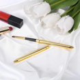 thumbnail image 2 of Pinceles de labios, paquete de 2 aplicadores de lápiz labial con tapa, reutilizables, ligeros, para mascarillas labiales, brillo labial, maquillaje, para mujeres y niñas (dorado), 2 of 5