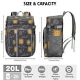 thumbnail image 4 of Witchy Cosmic Cooler Backpack - Insulated 20L Backpack Cooler with Starry Night Aesthetic, Leakproof & Lightweight, 4 of 6