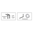 thumbnail image 4 of Security Tubular Back to Back Door Pull 8 Inch Brushed Finish for and Residential Heavy Glass Frameless Shower Doors 1/4 Inch to 1/2 Inch Thick, 4 of 5