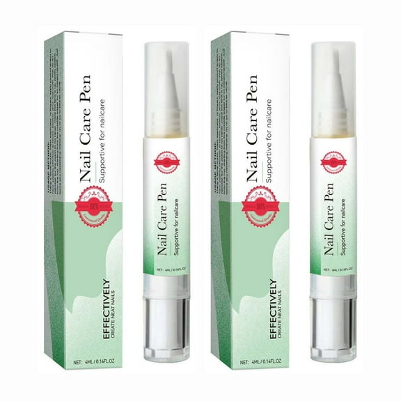 2Pcs Nail Nutritional Oil Pen Liquid, Nail Cuticle Oil Pen, Plant-Based Nail Oil with Vitamin E Nail, Damaged Nails Repair Serum for Repairing Cracked & the Dry Cuticle, 4ml