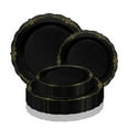 thumbnail image 4 of Smarty Black Gold Vintage Disposable Plastic Dinnerware Value Set 240ct, 4 of 7
