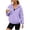 Z-Purple, variant on Inleife Zip Up Hoodie Women Lightweight Comfy Women's Fashion Loose Long Sleeve Casual Zip Pocket Hooded Sweatshirt Top