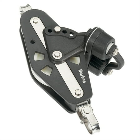 - Barton Marine Series 3 45mm Block - Fiddle - Swivel + Becket + Cam Block 03 631