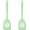 Light Green, variant on 2Pcs Small Silicone Turner High Heat Resistant Slotted Spatula for Fish, Eggs, Pancakes and More (8.2 IN)