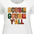 thumbnail image 4 of Inktastic Thanksgiving Gobble Gobble Y'all Women's Plus Size T-Shirt, 4 of 5