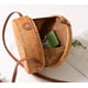 thumbnail image 5 of Bolsa de Playa XMLMRY Rattan para Mujer, Hobo Redonda Mediana Dorada, 5 of 5