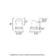 thumbnail image 5 of 11431NAB Maxim Lighting Helsinki - 1 Light Wall Sconce-8 Inches Tall and 5.75 Inches Wide, 5 of 5