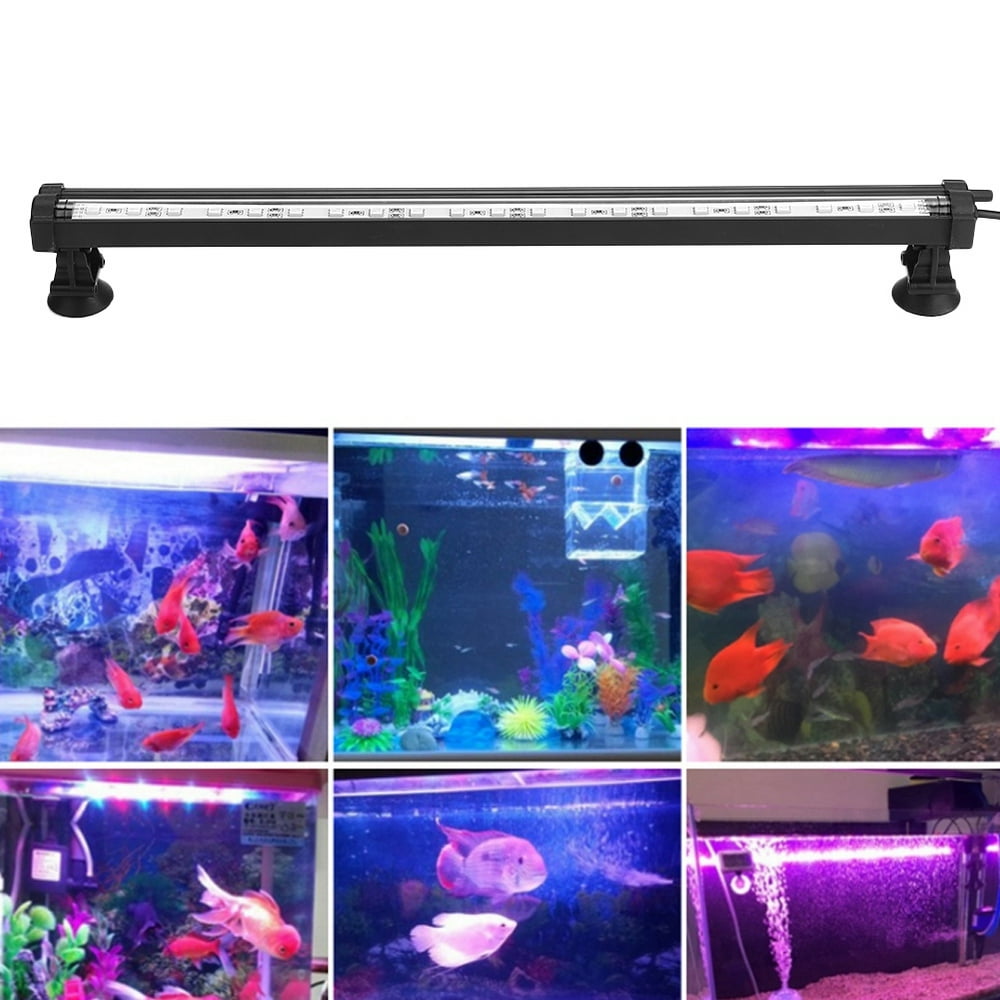 LYUMO Underwater Aquarium Fish Bowl LED Light Air Bubble Bar Multi