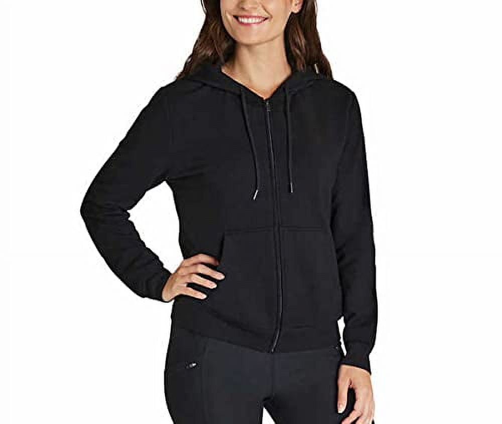 Ladies black zip hoodie sale