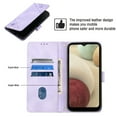 thumbnail image 3 of Compatible with Samsung Galaxy A12 Classic Embossed PU Leather Case with Card Holder Shockproof Cover, 3 of 5
