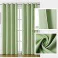 thumbnail image 6 of kkbbma under $5 Blackout Curtains for Bedroom and Living Room, 2 Panels Set Thermal Insulated Window Treatment Blackout Drapes/Draperies Solid Room Darkening Curtains, 51.18x39.37 inches, 6 of 8