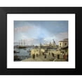 thumbnail image 2 of Canaletto 24x19 Black Modern Framed Museum Art Print Titled - Entrance to the Grand Canal from the Molo, Venice (1742-1744), 2 of 5