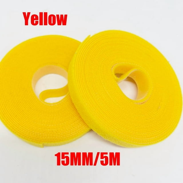 Ruban Adhésif Autocollant 5M/rouleau 15/20mm pour Attaches de Câbles en Nylon Réutilisables
