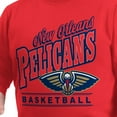 thumbnail image 5 of Men's G-III Sports by Carl Banks Red New Orleans Pelicans Adaptive Headliner Fleece Crewneck Sweatshirt, 5 of 6