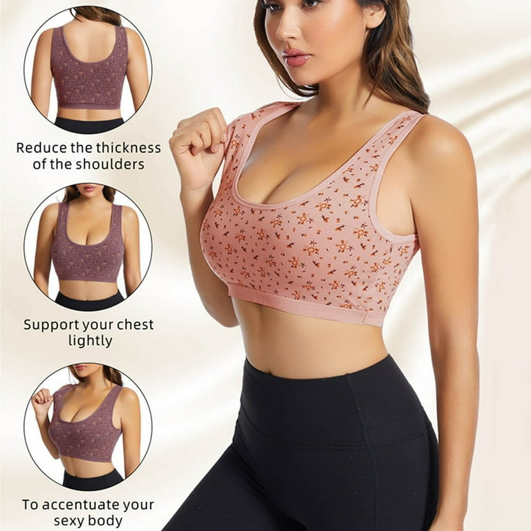 Sports Bras For Women No Steel Ring Comfortable Gathering Sports