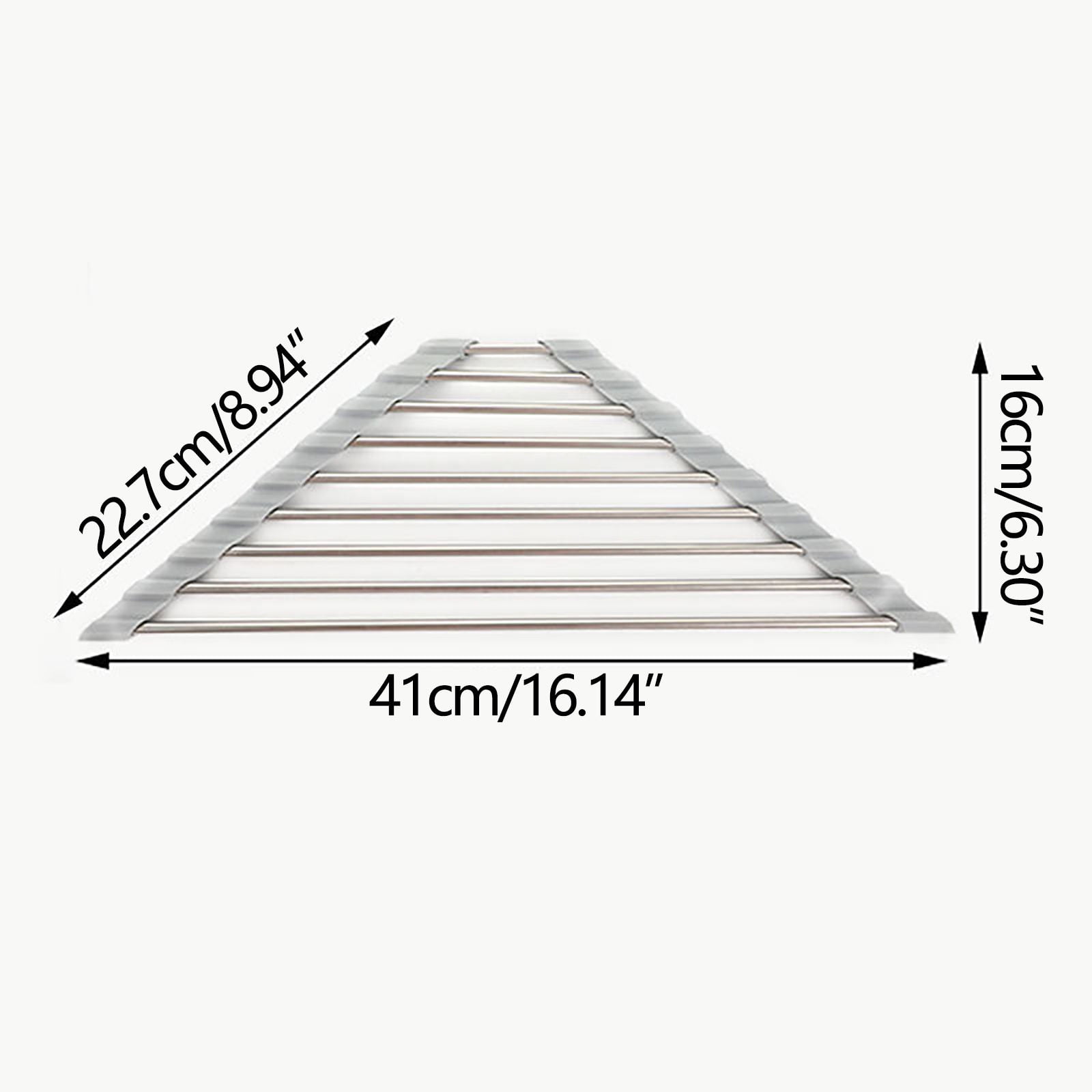 Triangle Dish Drying Rack For Sink Corner Roll Up Caddy Sponge Holder  Foldable Stainless Steel Dish Drainer Kitchen Accessories HKD230810 From  Lulu_iemon_store, $6.84