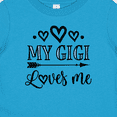 thumbnail image 4 of Inktastic My Gigi Loves Me Boys or Girls Baby T-Shirt, 4 of 5