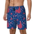 thumbnail image 1 of Fotbe Chicken and Rooster Traje de Baño para Hombre – Shorts de Natación de Secado Rápido con Forro y Bolsillos-Large, 1 of 6