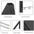 thumbnail image 3 of Estante de ropa montado en la pared, estante de secado plegable, estante de ropa montado en la pared, organizador de almacenamiento para el hogar de aluminio, ahorra espacio, 3 of 6