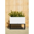 thumbnail image 4 of Veradek Block Series Raised Long Box Plastic Planter - (38 in., White), 4 of 10