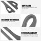 thumbnail image 5 of Para Coche Relleno para espacio de asiento de coche, almohadilla elástica para espacio de asiento de coche, piezas de decoración de coche (negro) Likrtyny Accesorios para autos y motos, 5 of 7