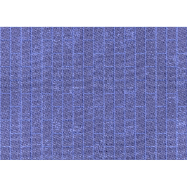 Ahgly Company Machine Washable Indoor Rectangle Transitional Light Slate Blue Area Rugs, 6' x 9'