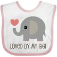thumbnail image 3 of Inktastic Loved by My Gigi Grandma Boys or Girls Baby Bib, 3 of 4