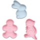 thumbnail image 1 of Molde de silicona para chocolate de 3 piezas, forma bonita 3D, molde para hornear DIY, pastel antiadherente, dulce de azúcar, silicona de grado alimenticio, 6 pulgadas Xemadio WMPH-1087, 1 of 6