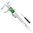 thumbnail image 1 of Calibrador Vernier 0-150 mm 0,1 mm Micrómetro de medición Calibre de acero inoxidable Apagado automático reiniciable Medición operada por batería mm / pulgada Tipo 2 Inevent TO000976-03B, 1 of 7