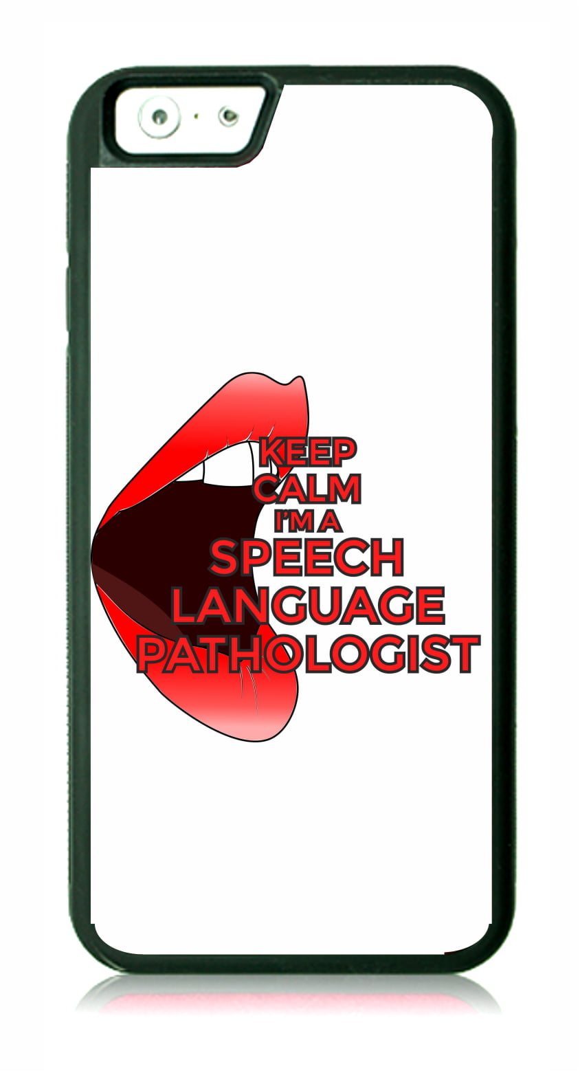 Keep Calm I'm a Speech Language Pathologist - Therapist - Black Rubber Case  for the Apple iPhone 7 / iPhone 8 - iPhone 7 Accessories - iPhone 8  Accessories 
