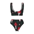 thumbnail image 5 of Daiia Amanita Mushroom Women's Bikini Set Two Piece Swimsuit High Waisted Bikini Adjustable Straps Bikini Perfect for Beach, Pool, and Summer Vacation-XX-Large, 5 of 9