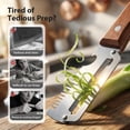 thumbnail image 4 of Multi-Functional Vegetable Peeler for Kitchen, Multi Functional Peelers with Wooden Handle and Bottle, Ultra-Sharp Stainless Steel Blade & Ergonomic Wood Handle for Fruit Veggie Pumpkin, 4 of 6