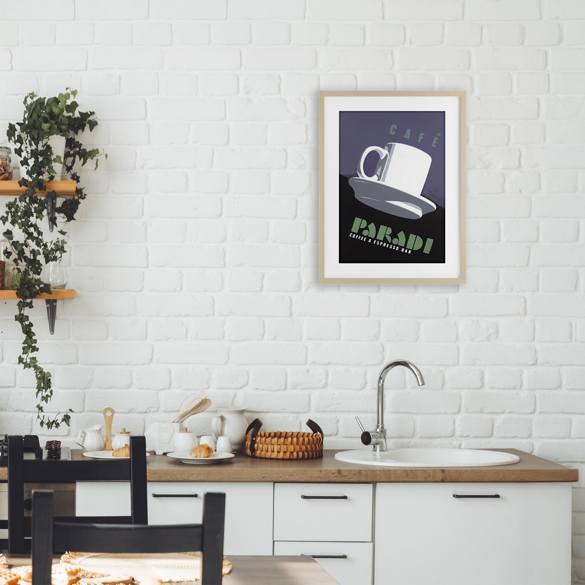 Stupell Industries Paradi Coffee & Espresso Birch Framed Print Under Glass, design by Jadei Graphics
