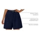 thumbnail image 4 of Shorts PRETTYGARDEN Verano 2025 de Tiro Alto y Pierna Ancha Azul Talla L, 4 of 6