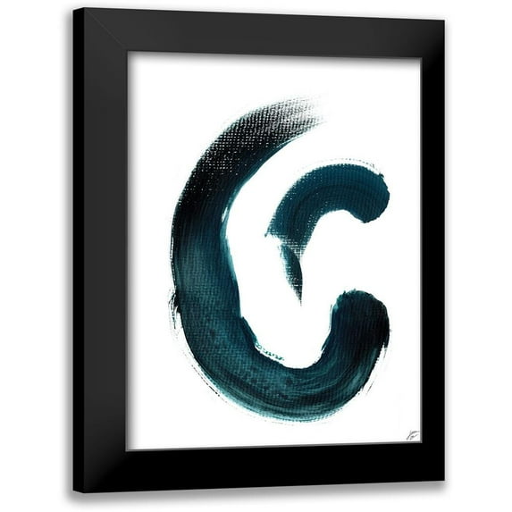 Lee, Judson 15x18 Black Modern Framed Museum Art Print Titled - Blue Strokes