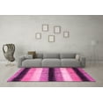 thumbnail image 3 of Ahgly Company Indoor Rectangle Abstract Pink Modern Area Rugs, 4' x 6', 3 of 4