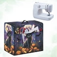 thumbnail image 4 of HELLHERO Sewing Machine Cover Halloween Cat Pattern Soft Waterproof Material Fits Most Sewing Machines, 4 of 8