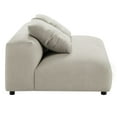 thumbnail image 6 of Solace Modular Upholstered Fabric Armless Loveseat in Linen, 6 of 9