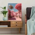 thumbnail image 5 of UXIEQU Pink City Street Canvas Wall Art Print 15.75x11.81 Inches, 5 of 8