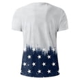 thumbnail image 5 of UAYOTSE Men's American Flag Print Short Sleeve T-Shirt Independence Day July 4th Patriotic Top,Sizes 3XL, 5 of 5