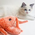 thumbnail image 4 of USB Charging Electric Charging Simulation Dancing Moving Floppy Lobster Cats Toy Tooth Cleaner Plush Cat Toy, 4 of 12