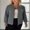 Dark Gray, variant on Women Knit Zip Up Bomber Jacket Long Sleeve Baseball Collar Textured Casual Knit Cardigan Outerwear for Fall Winter