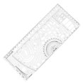 thumbnail image 7 of UNTERING Drawing Ruler Geometric Ruler Military Protractors Drawing Template Measuring Tool Plastic Measuring Draft Ruler with Small Ruler, 7 of 7