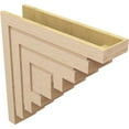 thumbnail image 5 of 7"W x 28"D x 28"H Thin Landon Rough Cedar Woodgrain TimberThane Corbel, Primed Tan, 5 of 6