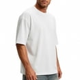 thumbnail image 5 of Qiyinn Men's Heavy Weight Crew Neck T-Shirt Mens Premium Cotton Tee, 5 of 9