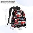 thumbnail image 2 of Fotbe Fire and Rescue Truck Mochila Ligera Casual para Laptop para Hombres y Mujeres, Mochila Impermeable de Uso Diario, Mochila para Universidad, 2 of 6