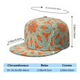 thumbnail image 5 of Geometric Mandala Design Flat Visor Hat - Unisex Breathable Streetwear Cap for All Seasons, 5 of 6